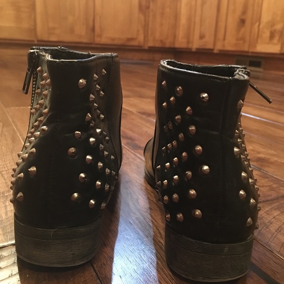 Madden Girl Black, Studded Booties size 7 - Picture 3 of 5